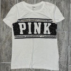 Sequined PINK Tee
